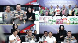 Foto : Satgas Pangan Polri meningkatkan status ke tahap penyidikan dugaan pengoplosan beras