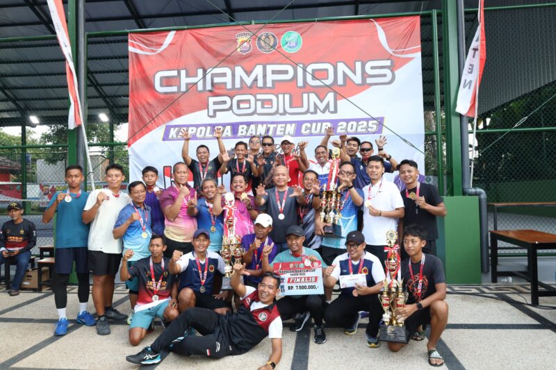 Foto : Turnamen tenis Kapolda Banten Cup 2025