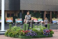 Foto : Polda Banten melaksanakan upacara yang berlangsung di Lapangan Apel Mapolda Banten
