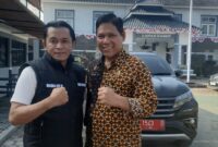 Foto : Direktur PT. Media Propam News TV, Mohammad Lutfi, S.H dan Kepala Lapas, Bapak Rusdedi