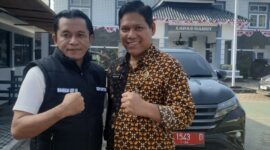 Foto : Direktur PT. Media Propam News TV, Mohammad Lutfi, S.H dan Kepala Lapas, Bapak Rusdedi