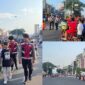 Foto : kegiatan Car Free Day (CFD) yang berlangsung di Tugu Selamat Datang Margonda, Depok