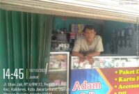 Foto : Konter pulsa yang berlokasi di Jalan Utan Jati, RT.06 RW.12, Kelurahan Pegadungan, Kecamatan Kalideres, Jakarta Barat