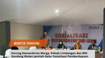 Dorong Kemandirian Warga, Polsek Limbangan dan BNI Gandeng Wulan Jamilah Gelar Sosialisasi Pemberdayaan Ekonomi Lokal.