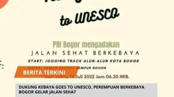 DUKUNG KEBAYA GOES TO UNESCO, PEREMPUAN BERKEBAYA BOGOR GELAR JALAN SEHAT