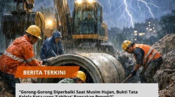 “Gorong-Gorong Diperbaiki Saat Musim Hujan, Bukti Tata Kelola Kota yang ‘Sahibar’ Bancakan Proyek?”