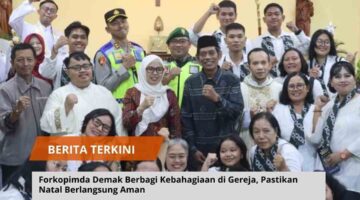 Forkopimda Demak Berbagi Kebahagiaan di Gereja, Pastikan Natal Berlangsung Aman